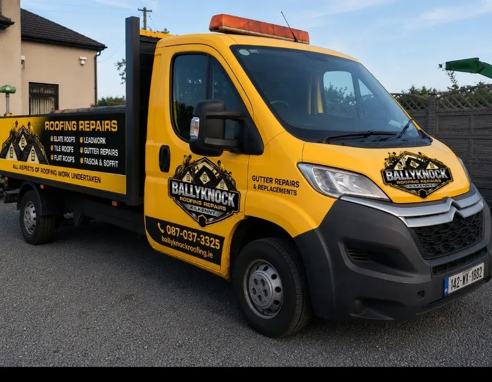 Ballyknock Roofing van — serving Kilkenny, Waterford, Wexford and surrounding counties